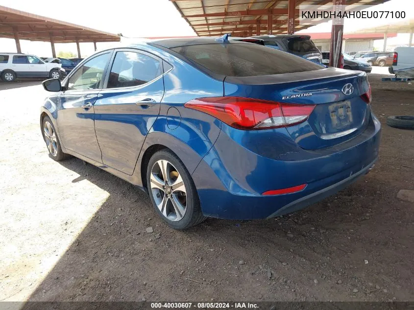 KMHDH4AH0EU077100 2014 Hyundai Elantra Sport