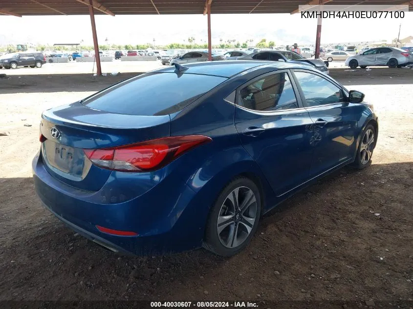 KMHDH4AH0EU077100 2014 Hyundai Elantra Sport