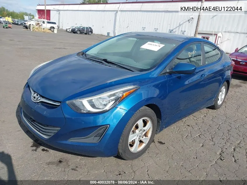 2014 Hyundai Elantra Se VIN: KMHDH4AE4EU122044 Lot: 40032078