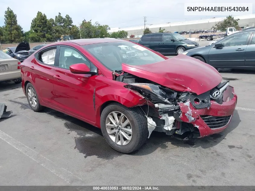 5NPDH4AE8EH543084 2014 Hyundai Elantra Se