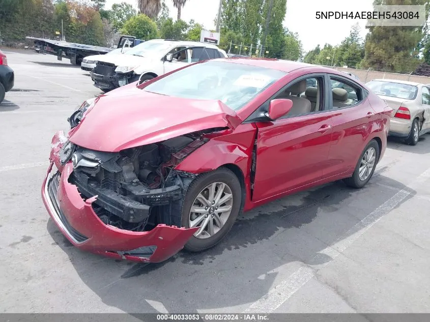 5NPDH4AE8EH543084 2014 Hyundai Elantra Se