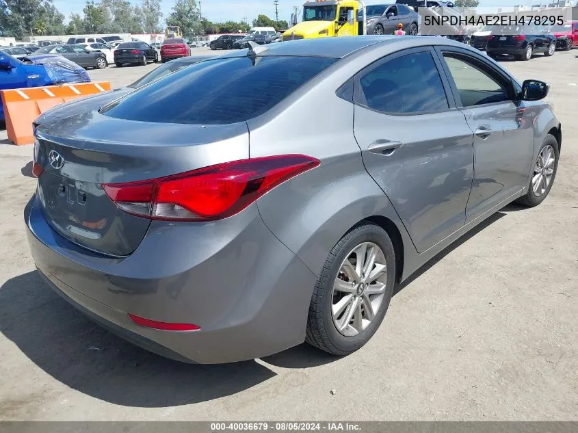 5NPDH4AE2EH478295 2014 Hyundai Elantra Se