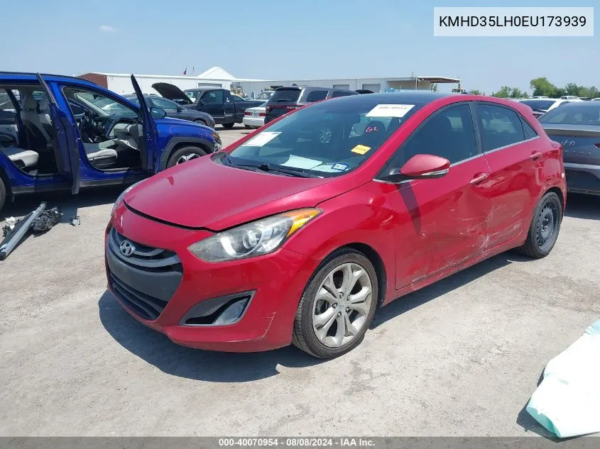 2014 Hyundai Elantra Gt VIN: KMHD35LH0EU173939 Lot: 40070954