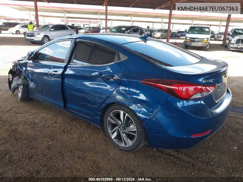 KMHDH4AE7EU067363 2014 Hyundai Elantra Limited