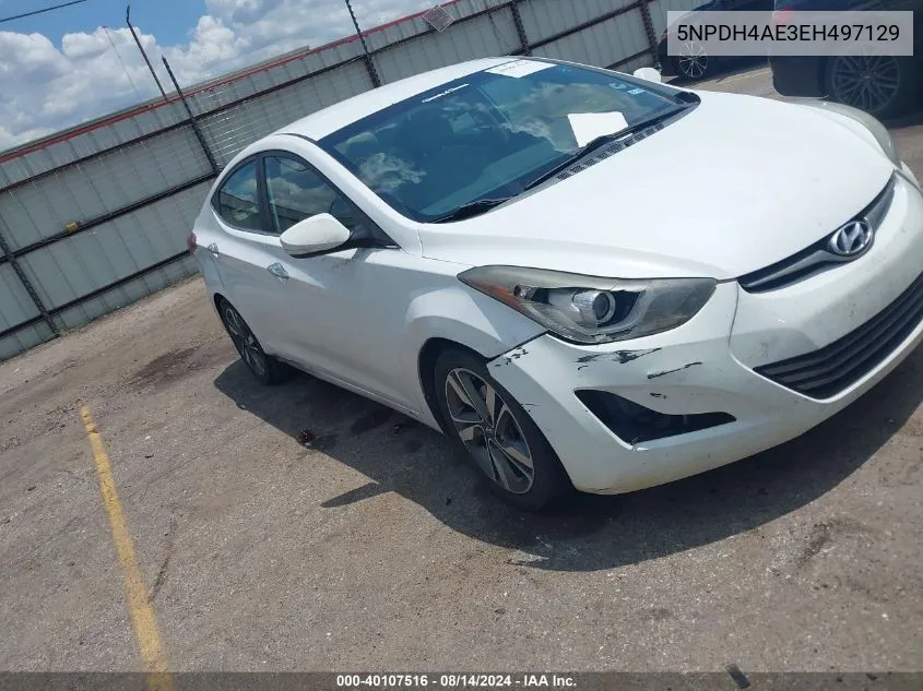 5NPDH4AE3EH497129 2014 Hyundai Elantra Se/Sport/Limited