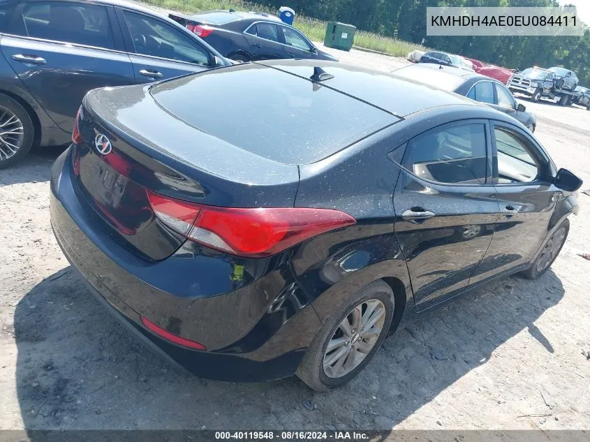 KMHDH4AE0EU084411 2014 Hyundai Elantra Se