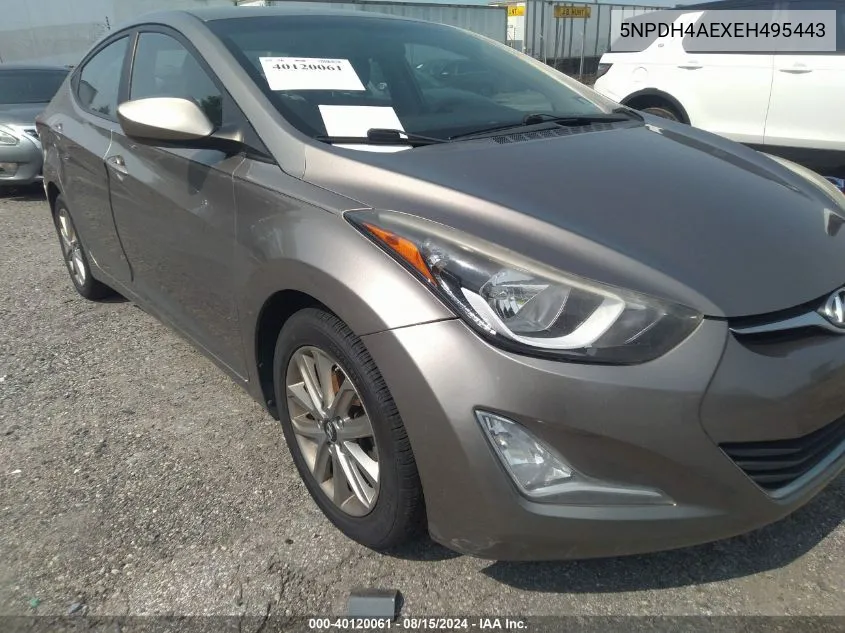 5NPDH4AEXEH495443 2014 Hyundai Elantra Se