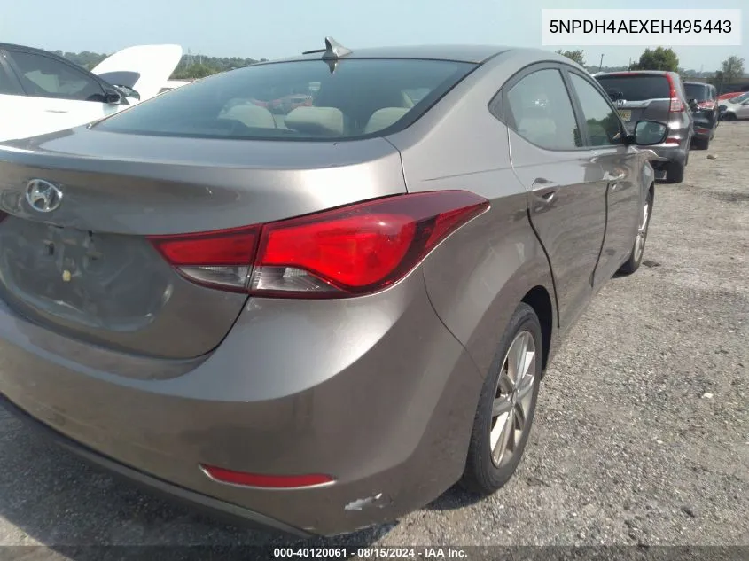 5NPDH4AEXEH495443 2014 Hyundai Elantra Se