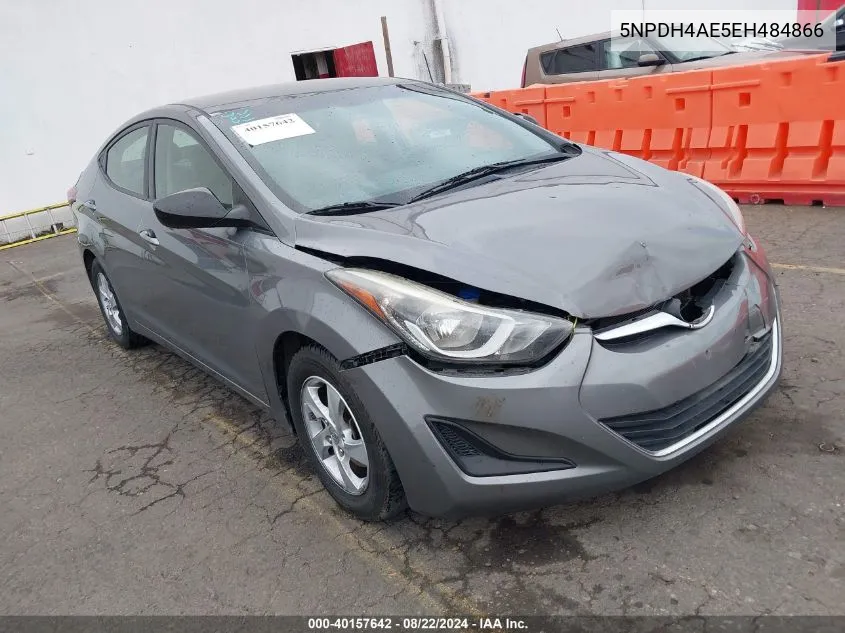 2014 Hyundai Elantra Se VIN: 5NPDH4AE5EH484866 Lot: 40157642