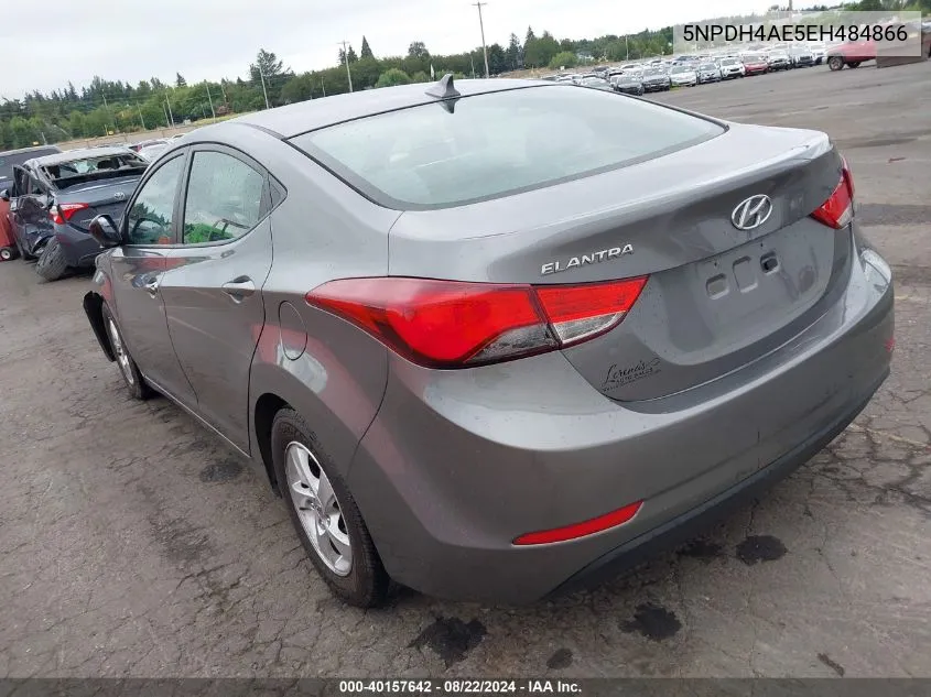 2014 Hyundai Elantra Se VIN: 5NPDH4AE5EH484866 Lot: 40157642