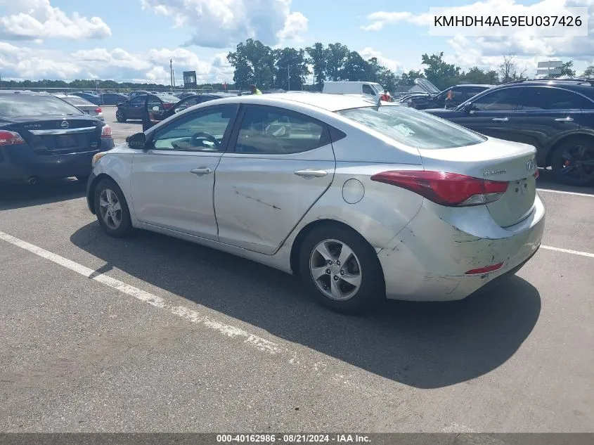 2014 Hyundai Elantra Se VIN: KMHDH4AE9EU037426 Lot: 40162986