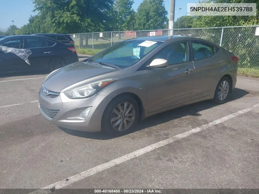 2014 Hyundai Elantra Se VIN: 5NPDH4AE2EH539788 Lot: 40168480