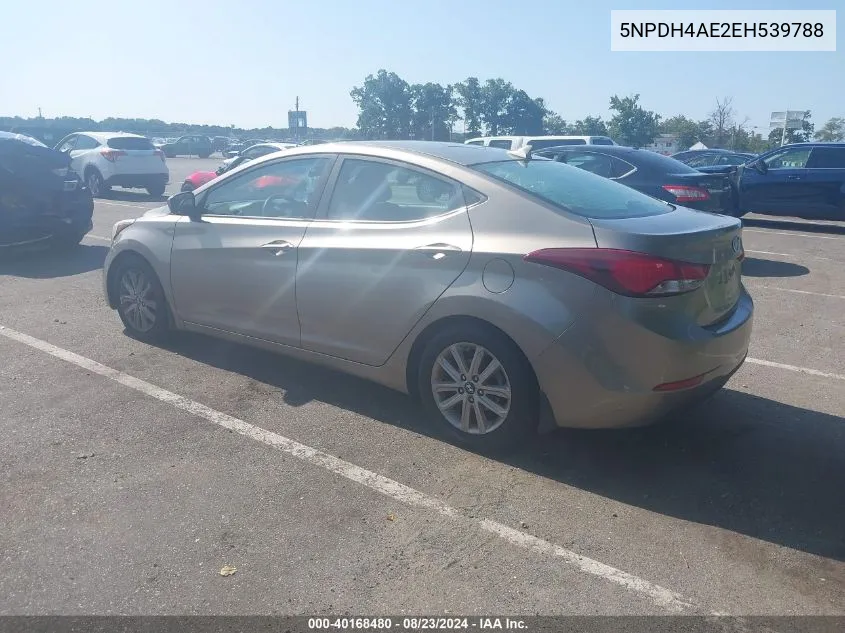 5NPDH4AE2EH539788 2014 Hyundai Elantra Se