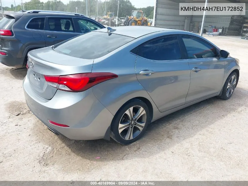 2014 Hyundai Elantra Sport VIN: KMHDH4AH7EU172852 Lot: 40169904