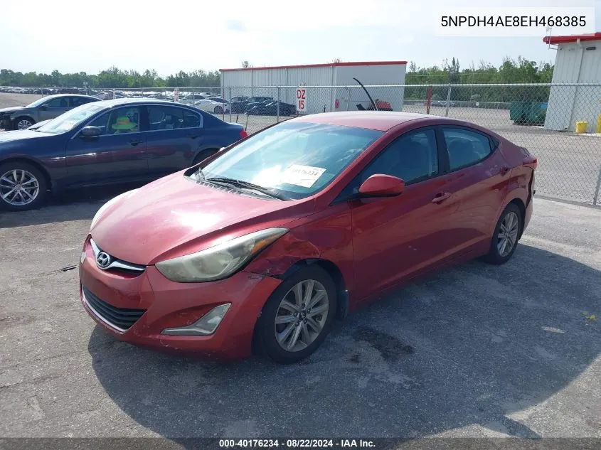 5NPDH4AE8EH468385 2014 Hyundai Elantra Se