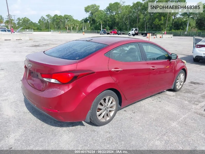 5NPDH4AE8EH468385 2014 Hyundai Elantra Se