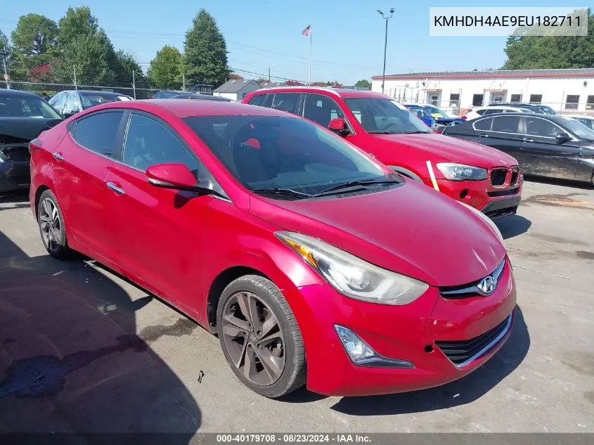 2014 Hyundai Elantra Limited VIN: KMHDH4AE9EU182711 Lot: 40179708