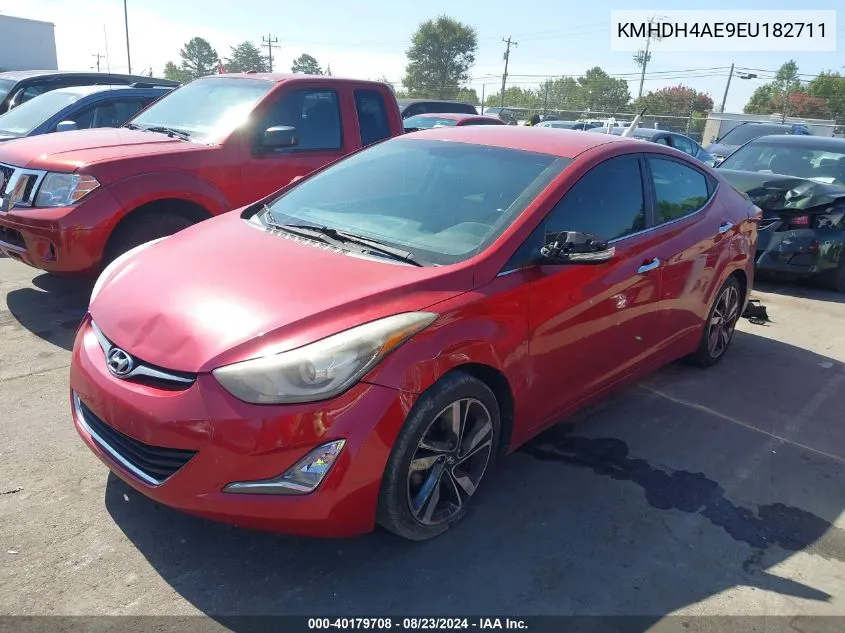 2014 Hyundai Elantra Limited VIN: KMHDH4AE9EU182711 Lot: 40179708