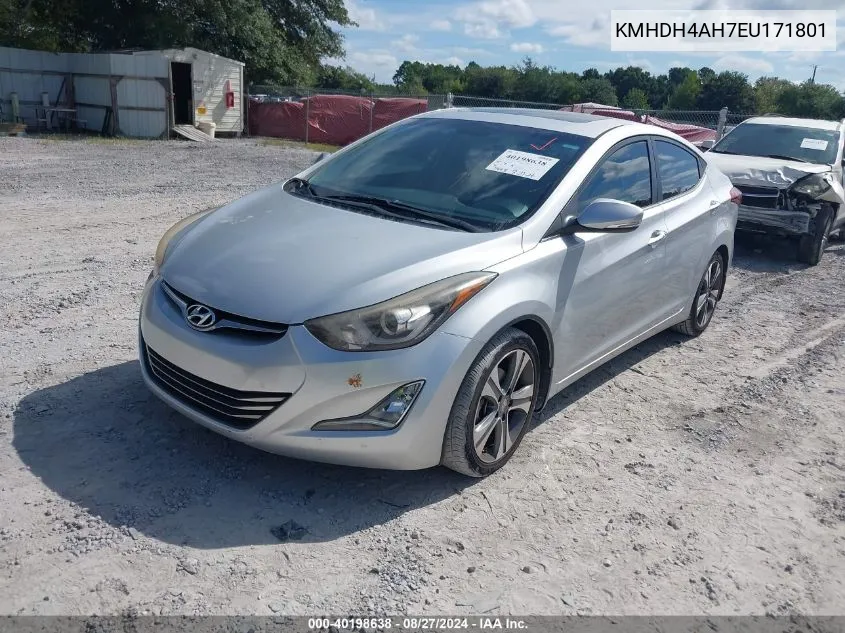 2014 Hyundai Elantra Sport VIN: KMHDH4AH7EU171801 Lot: 40198638