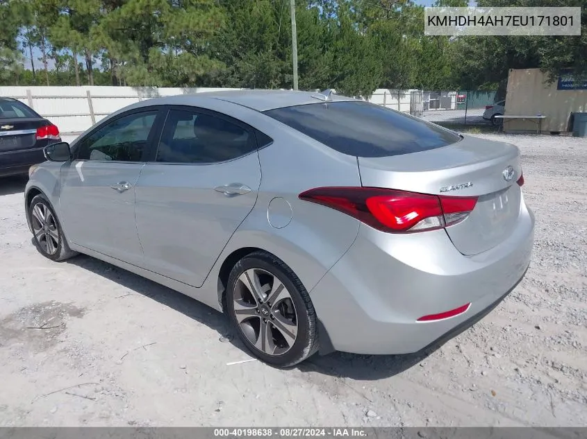 KMHDH4AH7EU171801 2014 Hyundai Elantra Sport