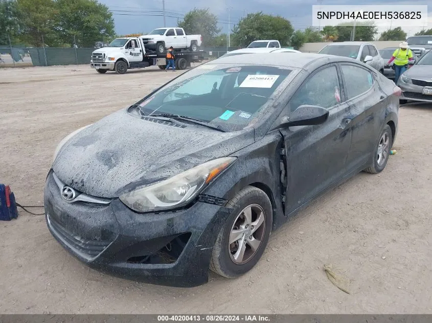 5NPDH4AE0EH536825 2014 Hyundai Elantra Se