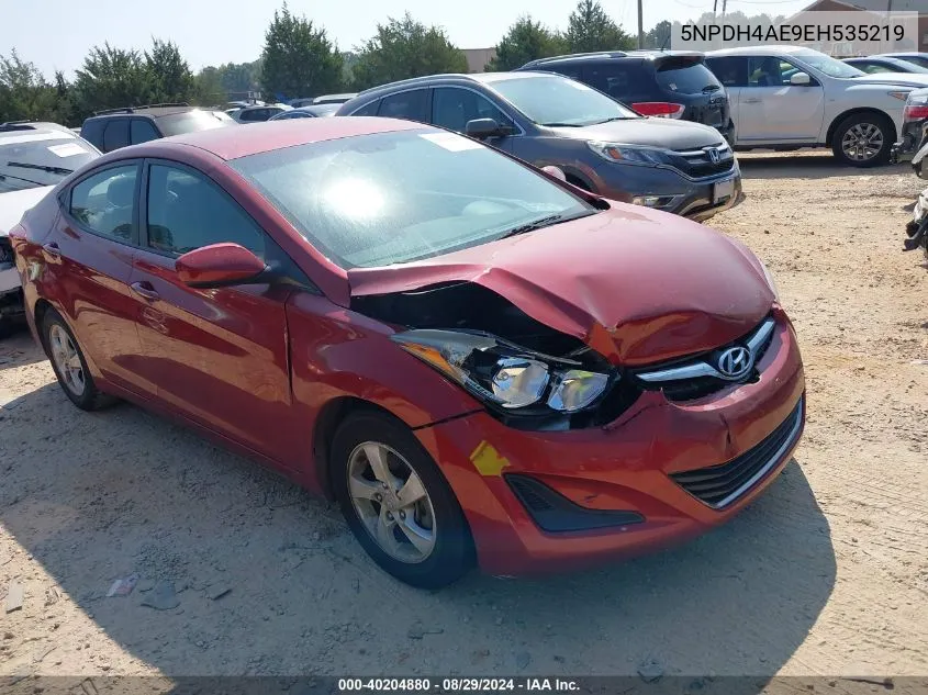 5NPDH4AE9EH535219 2014 Hyundai Elantra Se