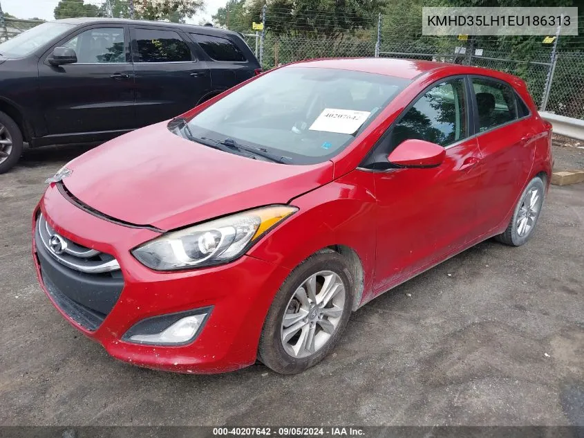 2014 Hyundai Elantra Gt VIN: KMHD35LH1EU186313 Lot: 40207642