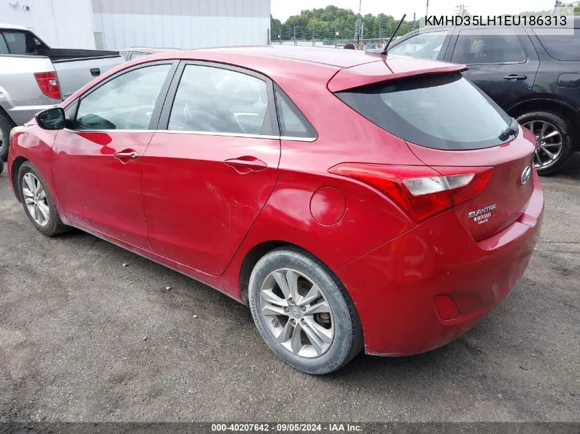 2014 Hyundai Elantra Gt VIN: KMHD35LH1EU186313 Lot: 40207642