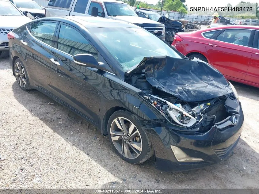 5NPDH4AE5EH488478 2014 Hyundai Elantra Limited