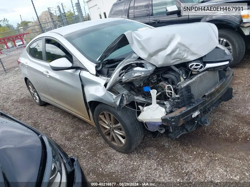 5NPDH4AE0EH467991 2014 Hyundai Elantra Se