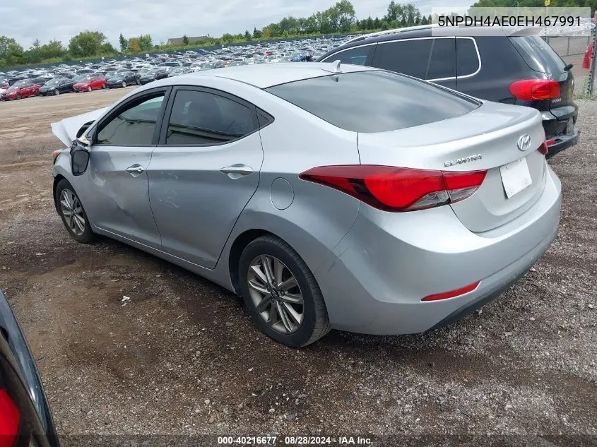 5NPDH4AE0EH467991 2014 Hyundai Elantra Se