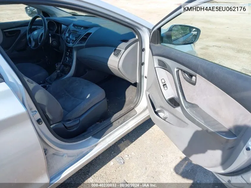 KMHDH4AE5EU062176 2014 Hyundai Elantra Se