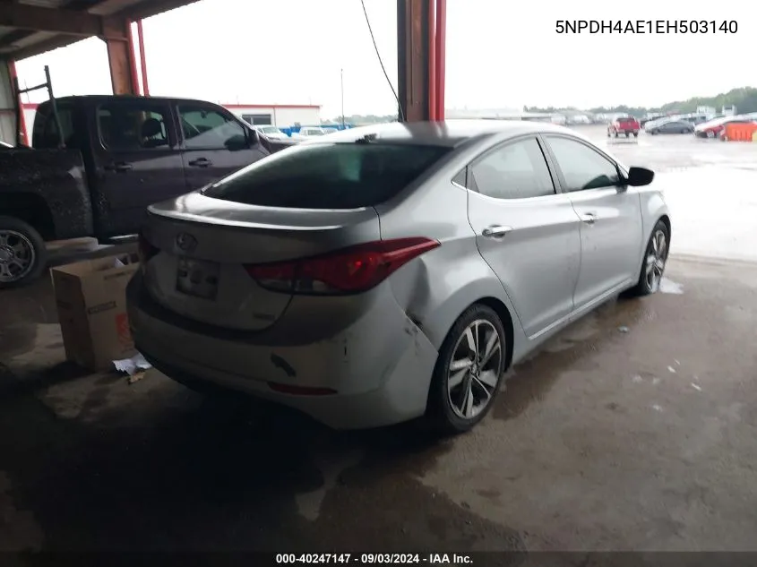 5NPDH4AE1EH503140 2014 Hyundai Elantra Limited