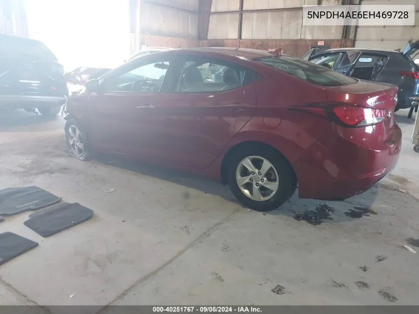 5NPDH4AE6EH469728 2014 Hyundai Elantra Se/Sport/Limited