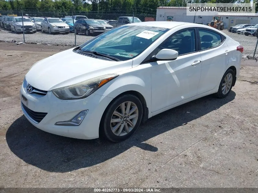 5NPDH4AE9EH487415 2014 Hyundai Elantra Se