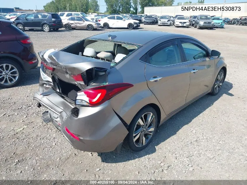 2014 Hyundai Elantra Limited VIN: 5NPDH4AE3EH530873 Lot: 40255100