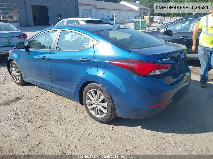 KMHDH4AE9EU028581 2014 Hyundai Elantra Se