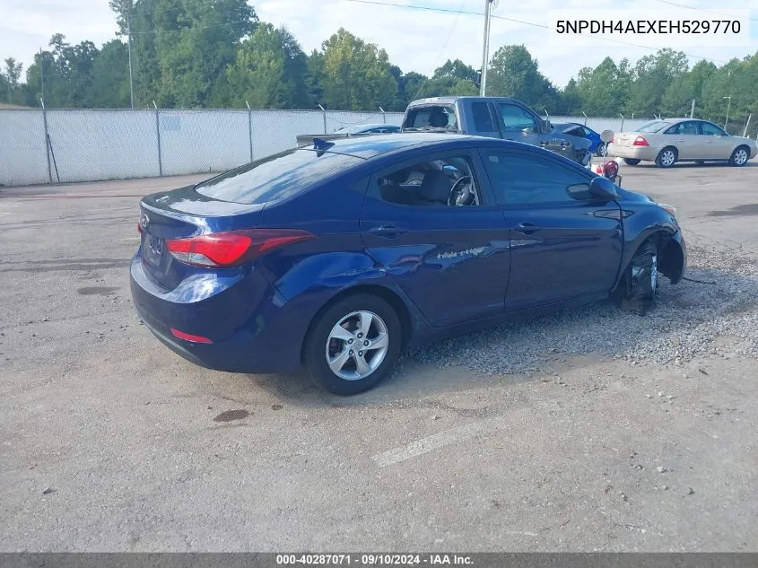 5NPDH4AEXEH529770 2014 Hyundai Elantra Se