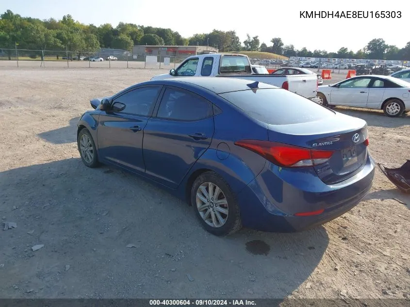 KMHDH4AE8EU165303 2014 Hyundai Elantra Se