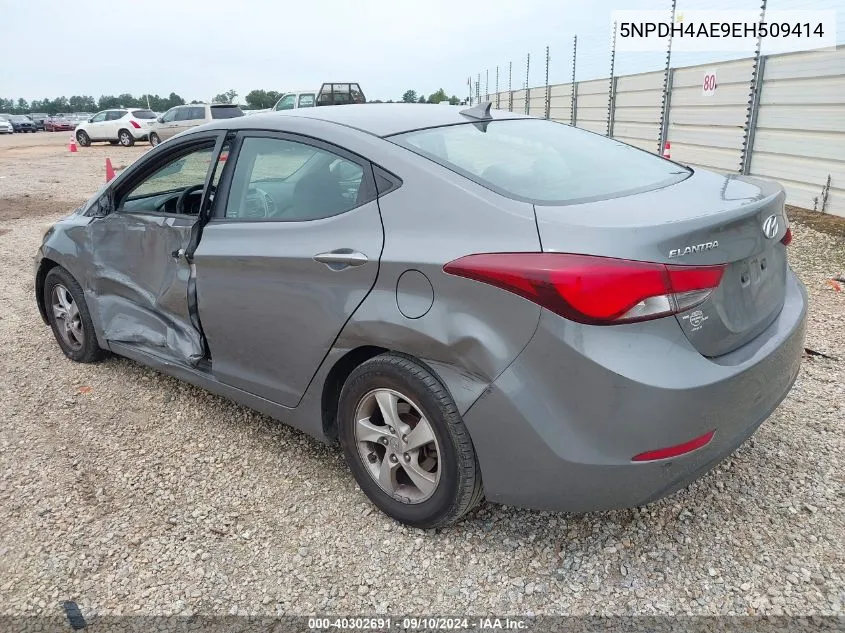 5NPDH4AE9EH509414 2014 Hyundai Elantra Se