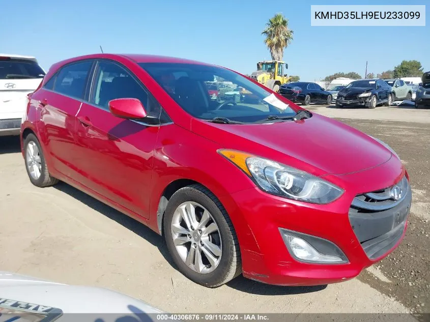 2014 Hyundai Elantra Gt VIN: KMHD35LH9EU233099 Lot: 40306876