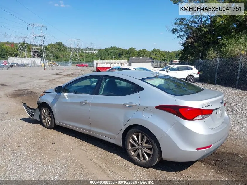 2014 Hyundai Elantra Se VIN: KMHDH4AEXEU041761 Lot: 40308336