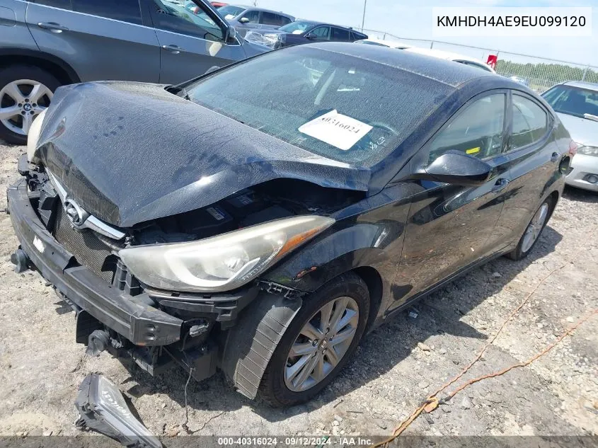 KMHDH4AE9EU099120 2014 Hyundai Elantra Se