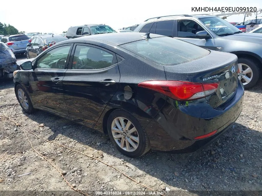 KMHDH4AE9EU099120 2014 Hyundai Elantra Se