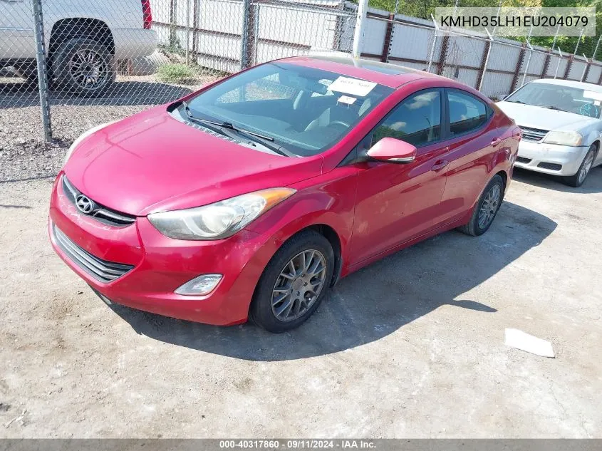 2014 Hyundai Elantra Gt VIN: KMHD35LH1EU204079 Lot: 40317860