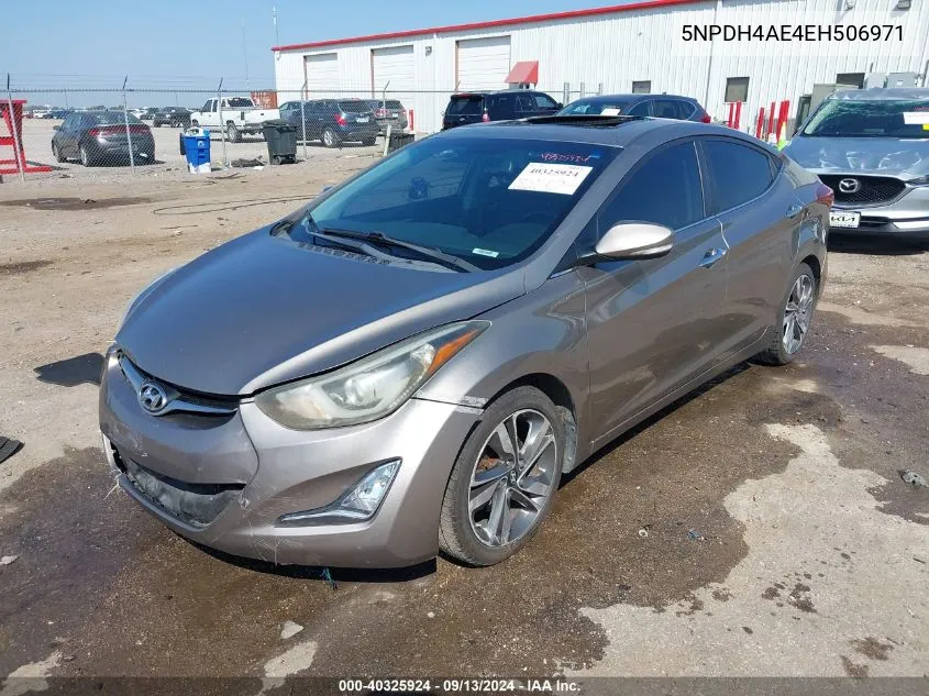 5NPDH4AE4EH506971 2014 Hyundai Elantra Limited