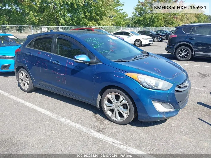 2014 Hyundai Elantra Gt VIN: KMHD35LHXEU165931 Lot: 40328524