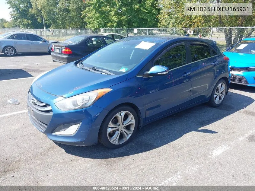 2014 Hyundai Elantra Gt VIN: KMHD35LHXEU165931 Lot: 40328524