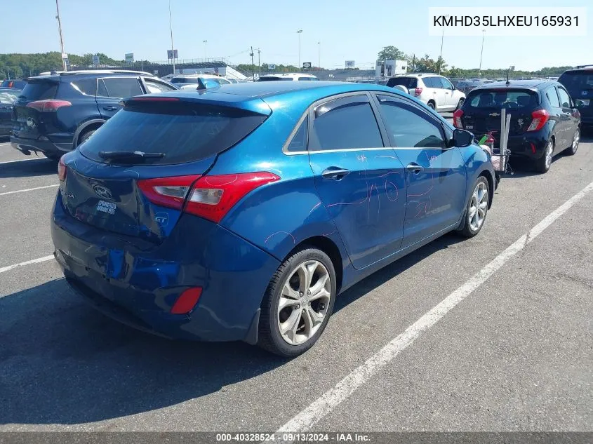 2014 Hyundai Elantra Gt VIN: KMHD35LHXEU165931 Lot: 40328524