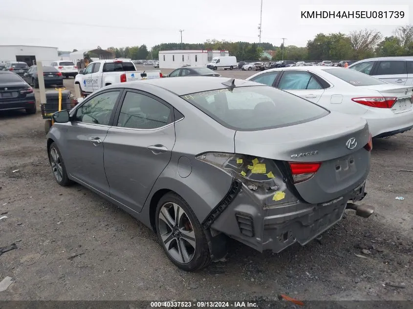 2014 Hyundai Elantra Se/Sport/Limited VIN: KMHDH4AH5EU081739 Lot: 40337523